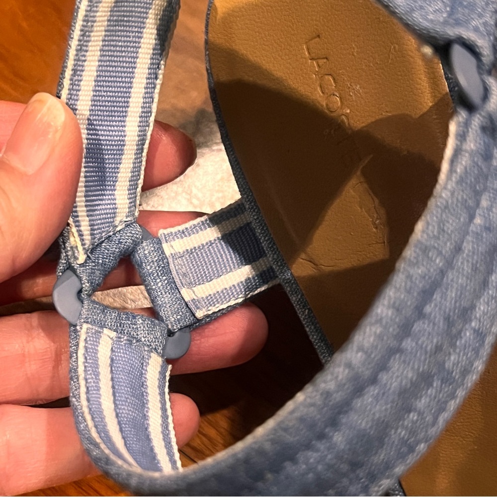 Lacoste Karoly 3 Sandals in Denim - Picture 10 of 12
